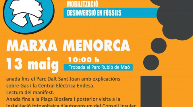 March for a Fossil-free energy in Menorca