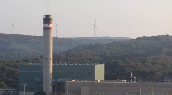 The central power station in Mahon harbour