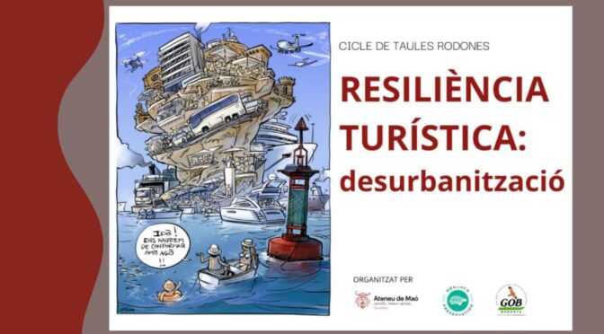 Thursday, February 20: tourism resilience under debate at the Ateneu de Maó